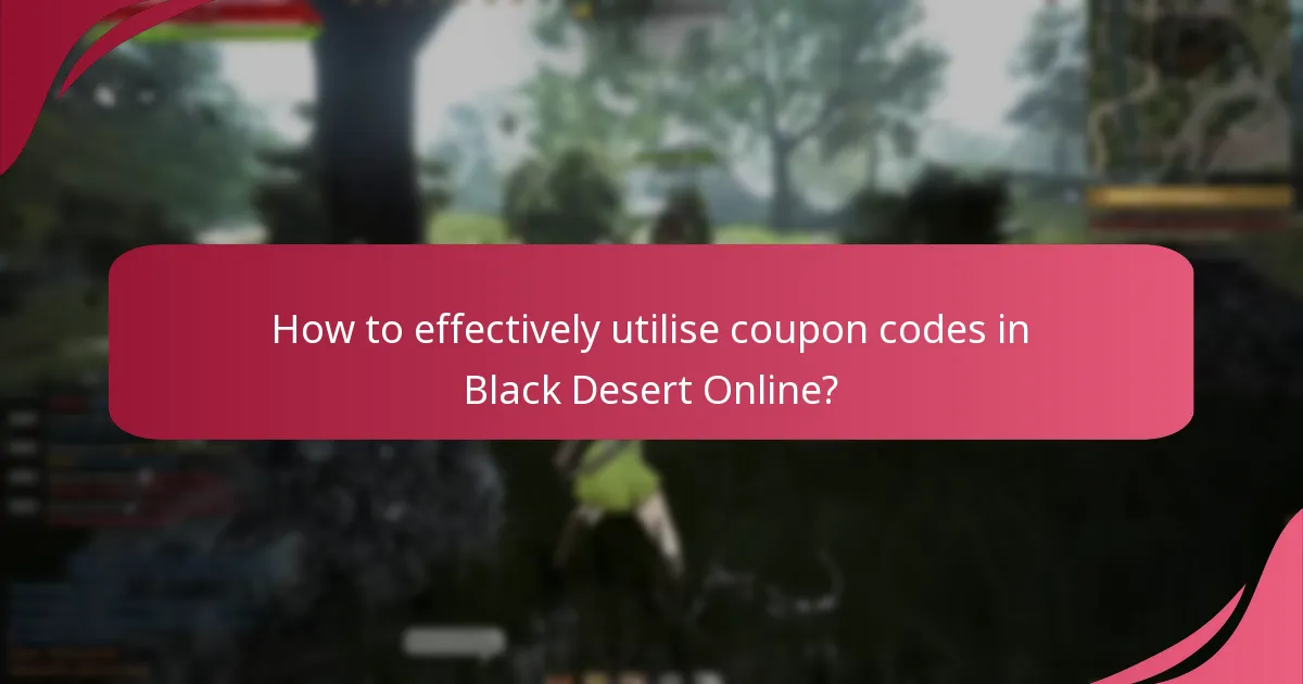 Which current coupon codes are available for Black Desert Online?