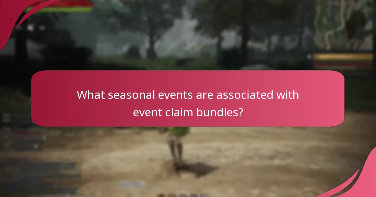 What special occasions feature event claim bundles?